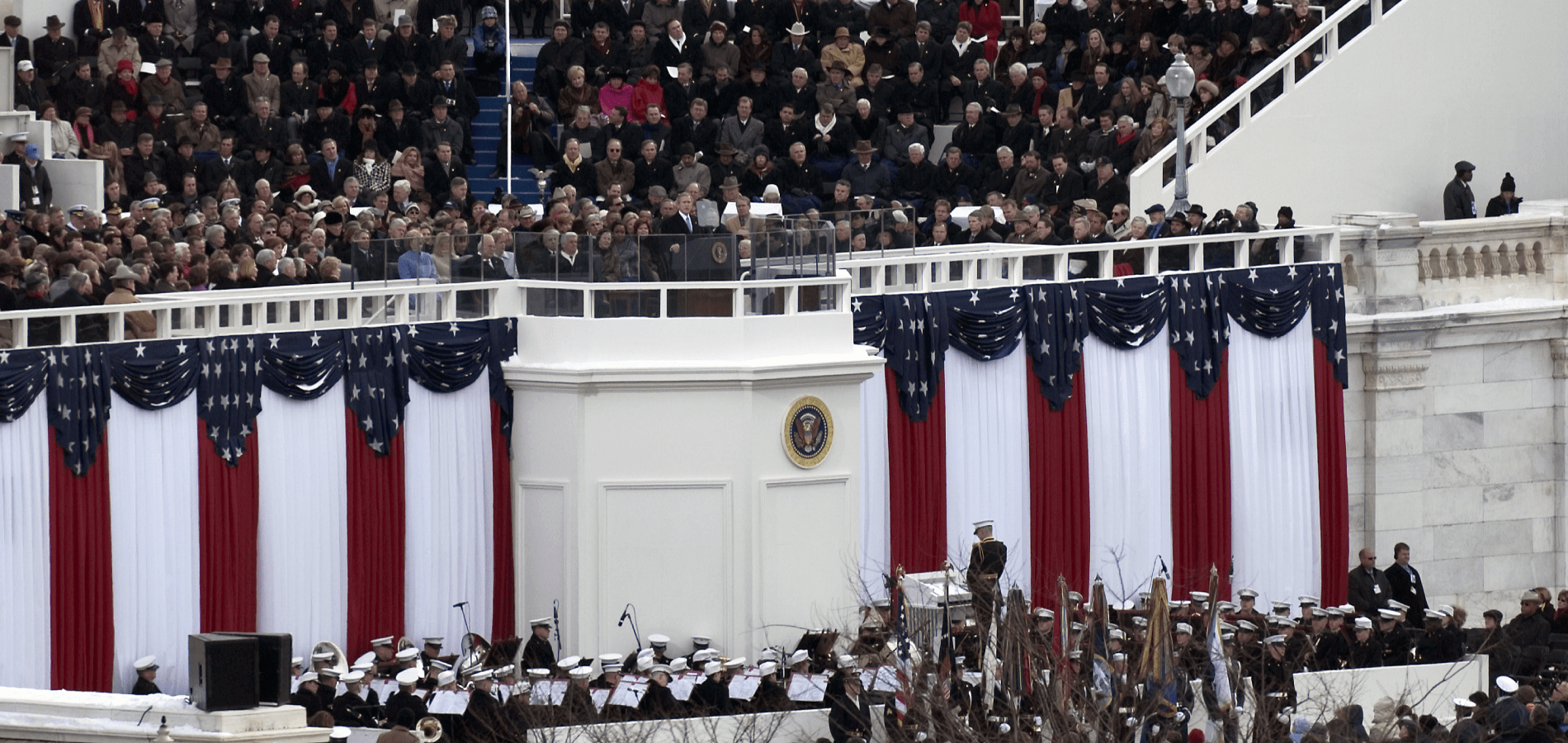 Capital Building on Inauguration day 2005