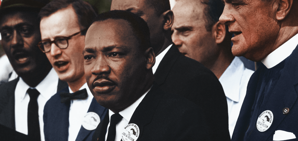 Image of Martin Luther King Jr. at a protest
