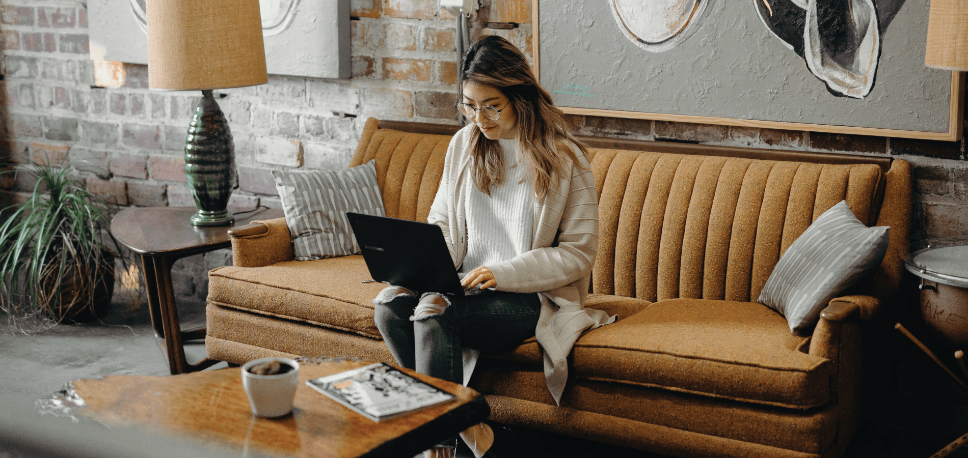 image of a woman on a laptop