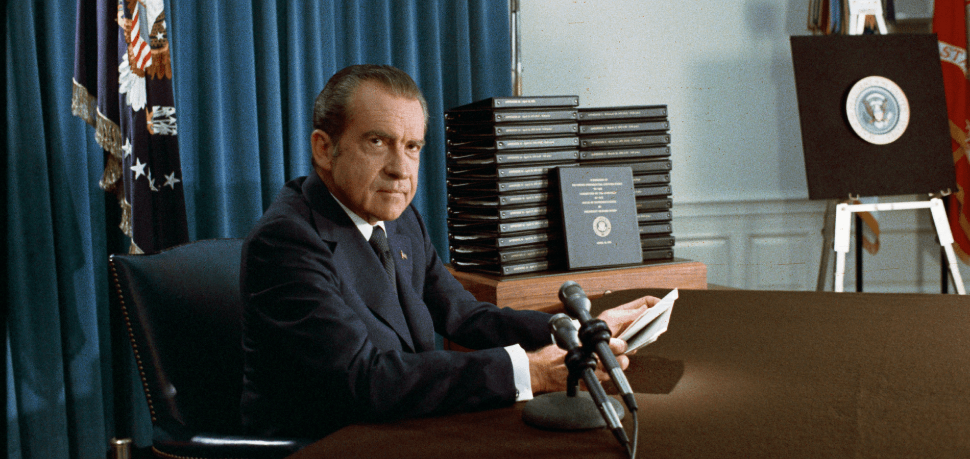 Richard Nixon releasing Watergate Transcripts