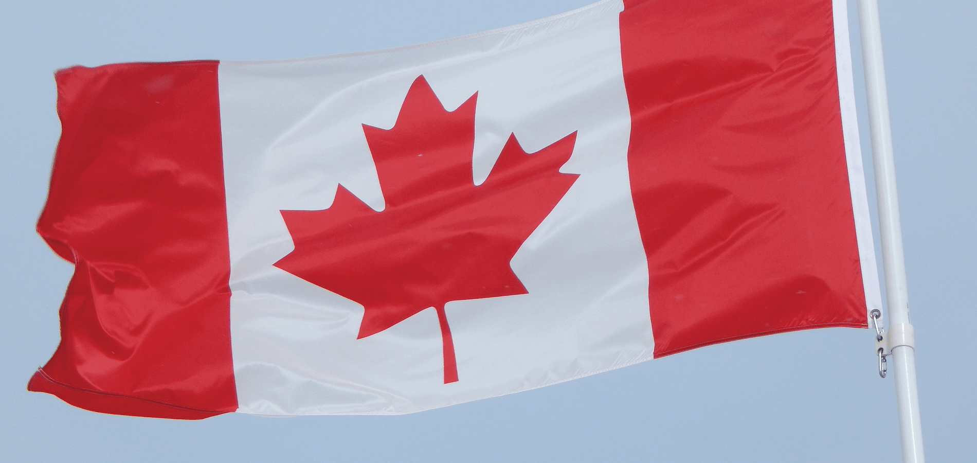Canadian Flag in the Sky