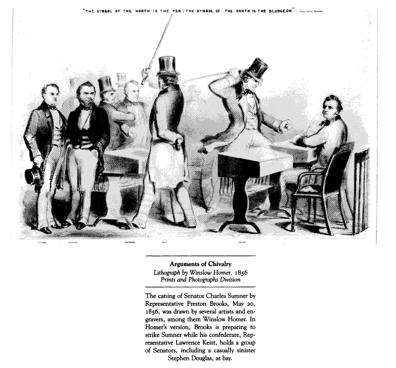 Illustrations of arguments of chivalry from 1856