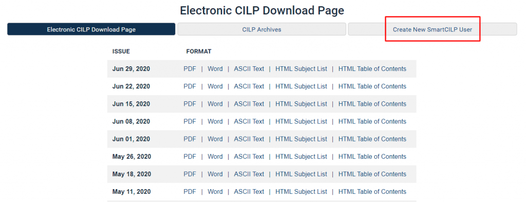 Electronic CILP Download Page