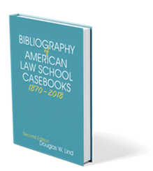 Bibliography of American Law School Casebooks cover