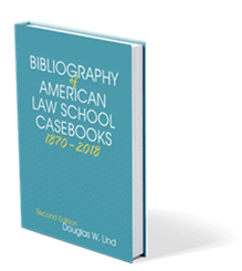 Bibliography of American Law School Casebooks cover