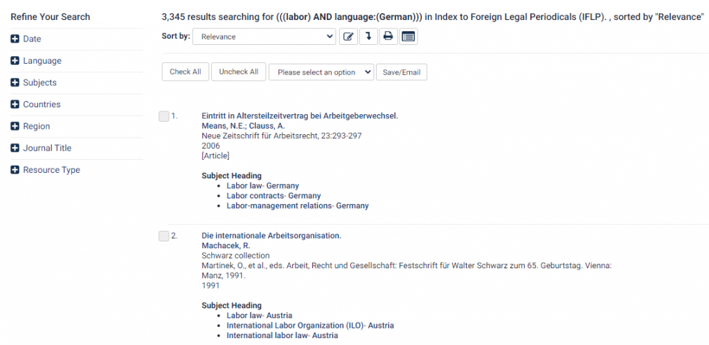 Search results for German language articles in IFLP