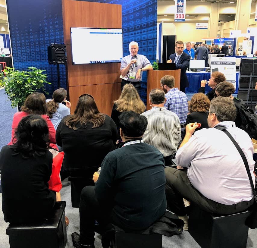 Alan Keely giving a demo at AALL 2019