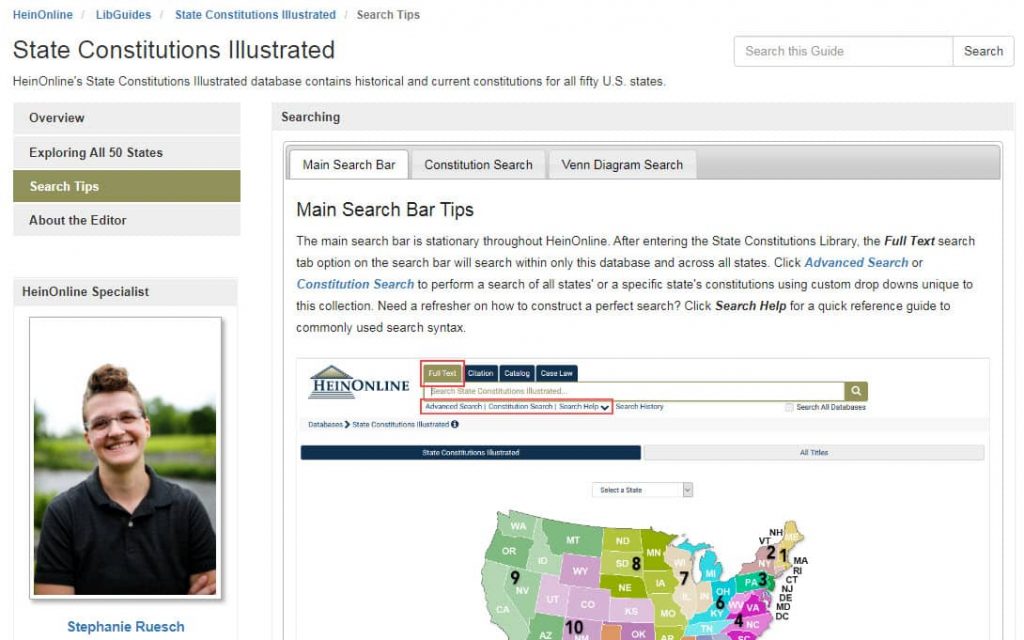 State Constitutions Illustrated LibGuide Screenshot