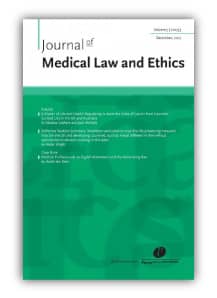 Journal of Medical Law and Ethics cover