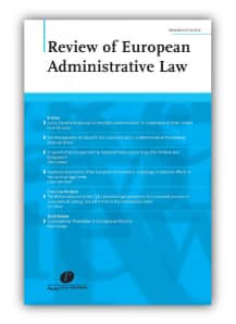 Review of European Administrative Law journal cover