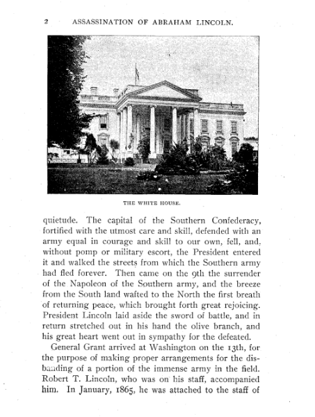 Screenshot of Assassination of Abraham Lincoln book