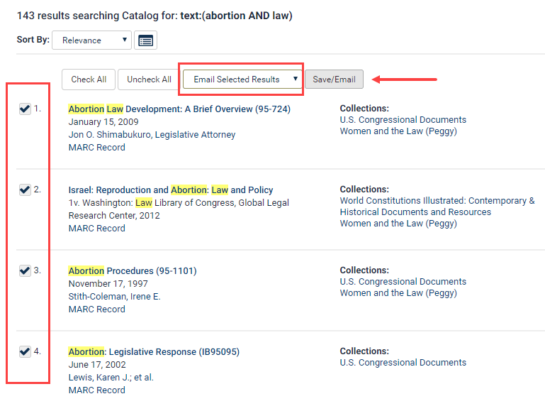 How to Email Search Results in HeinOnline