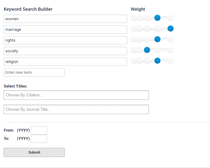 Image of Keyword Search Builder in HeinOnline