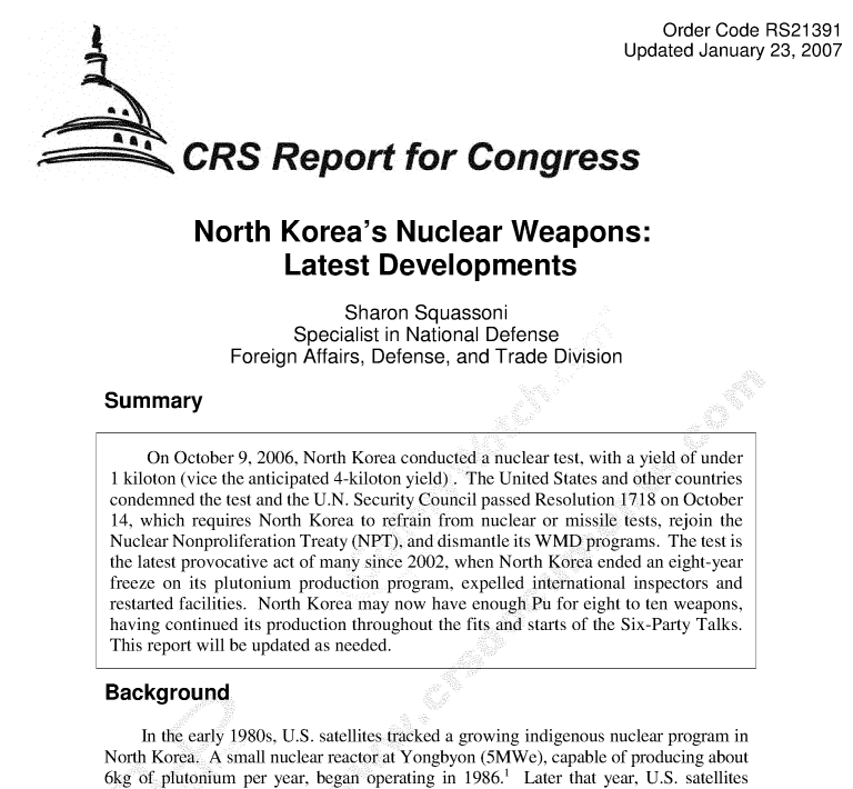Screenshot of CRS Reports in HeinOnline