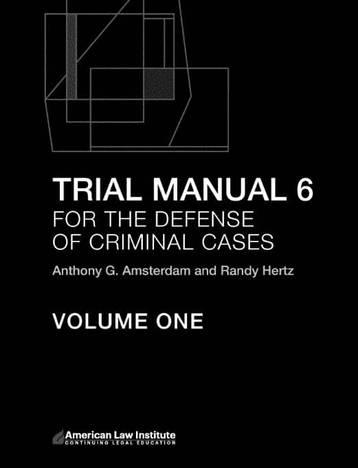 Screenshot of cover of Trial Manual 6 for the Defense of Criminal Cases