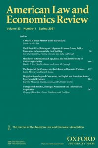 cover of American Law and Economics Review