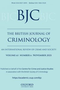 cover of British Journal of Criminology