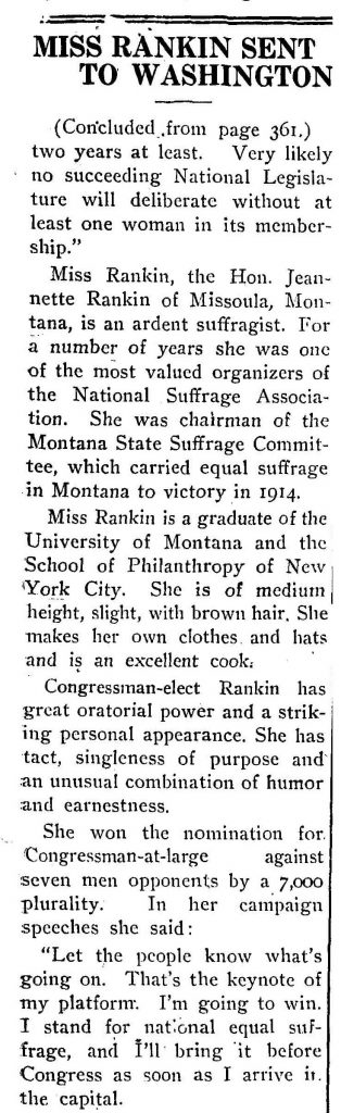 Article from Woman's Suffrage Journal