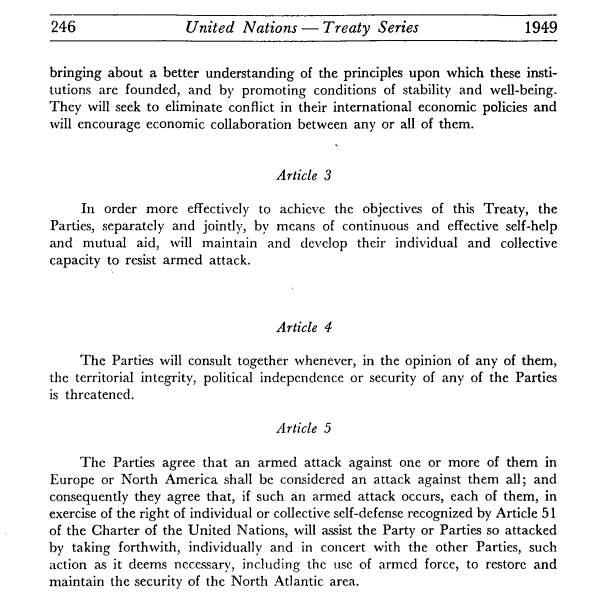 image of article 4 of the NATO treaty