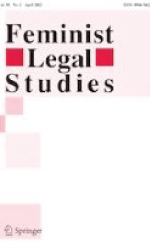 cover of Feminist Legal Studies