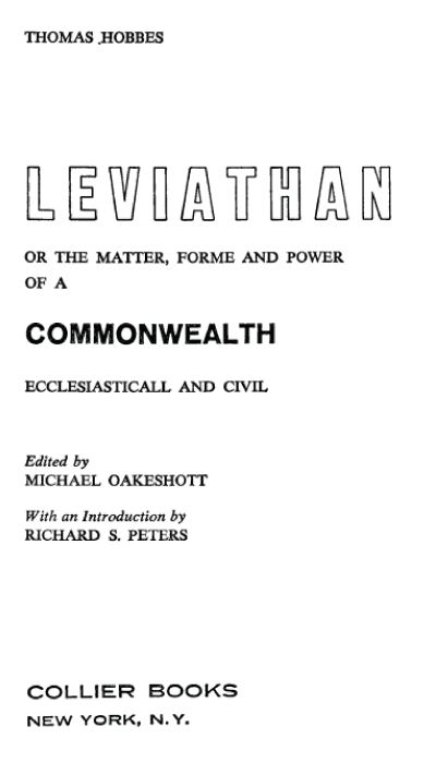 cover of Leviathan