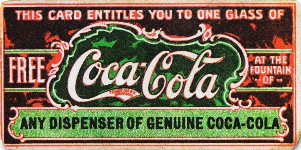 19th century Coca-Cola voucher