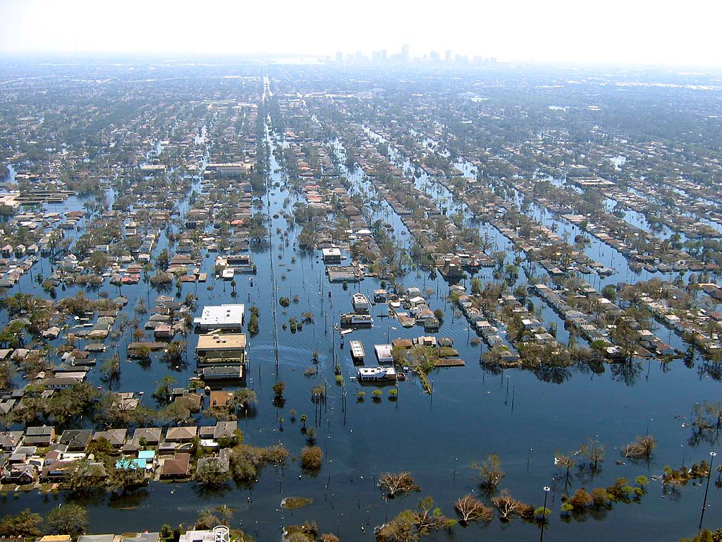 photo of flooding in New Orleans after Hurricane Katrina
