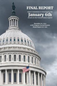 screenshot of cover of Final Report: Select Committee to Investigate the January 6th Attack on the United States Capitol