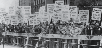 image of labor and employment protest
