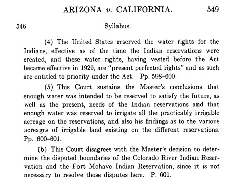 excerpt from Arizona v. California (1964