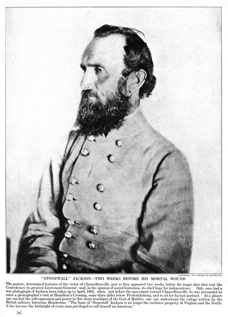 Portrait of Stonewall Jackson taken two weeks before his death.