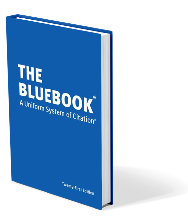 cover of 21st edition of The Bluebook