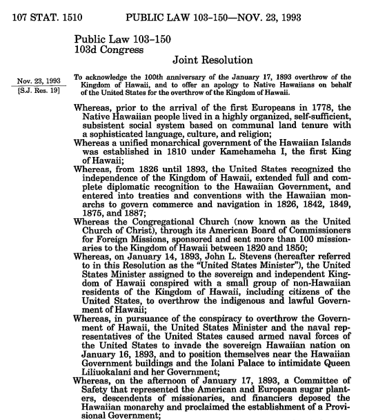 screenshot of excerpt of the "Apology Resolution"