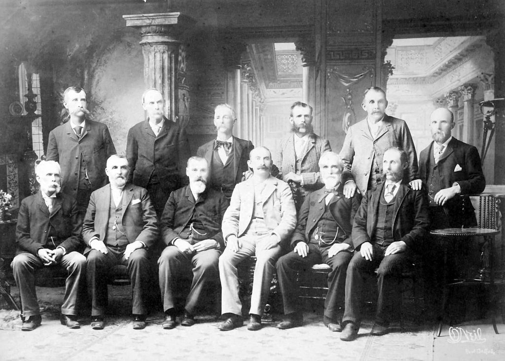 The jury for the Lizzie Borden trial. 