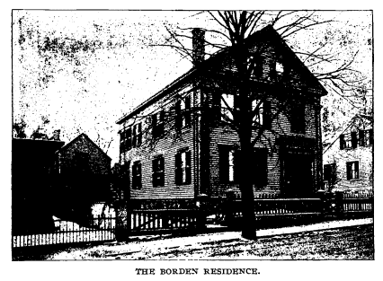 an image of the Borden residence in Massachusetts