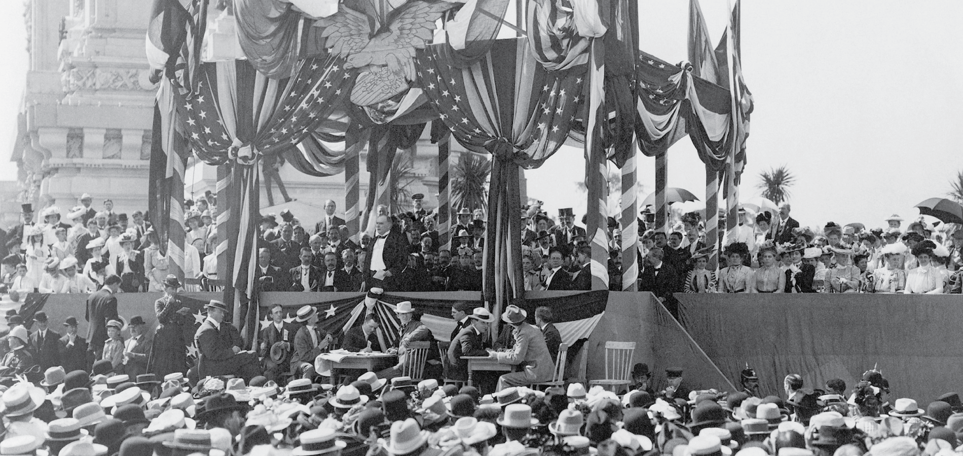 photo from William McKinley's final address at the Pan-American Exposition in Buffalo, New York in 1901