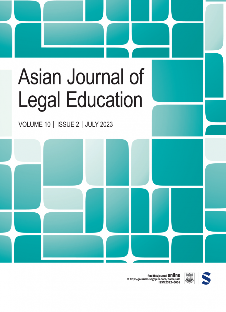 Asian Journal of Legal Education cover