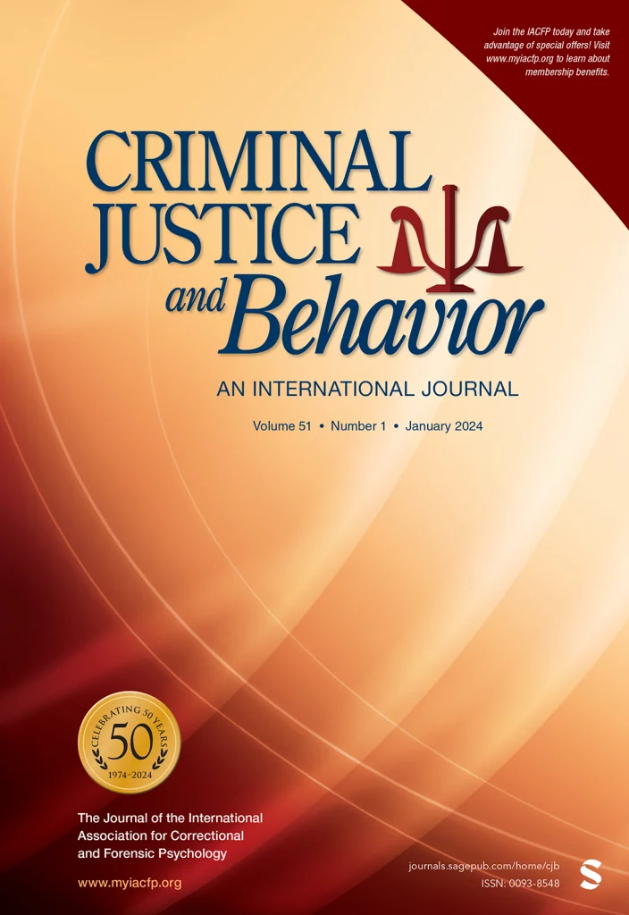 Criminal Justice and Behavior cover
