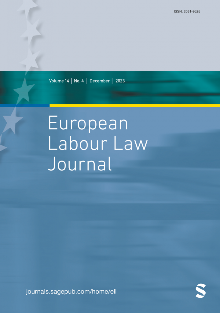 European Labour Law Journal cover