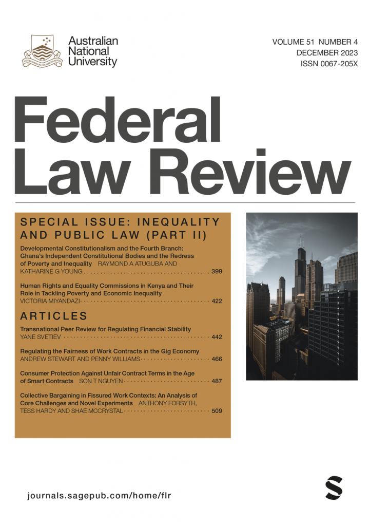 Federal Law Review cover
