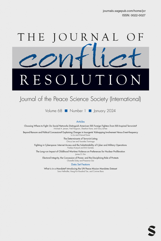 Journal of Conflict Resolution cover
