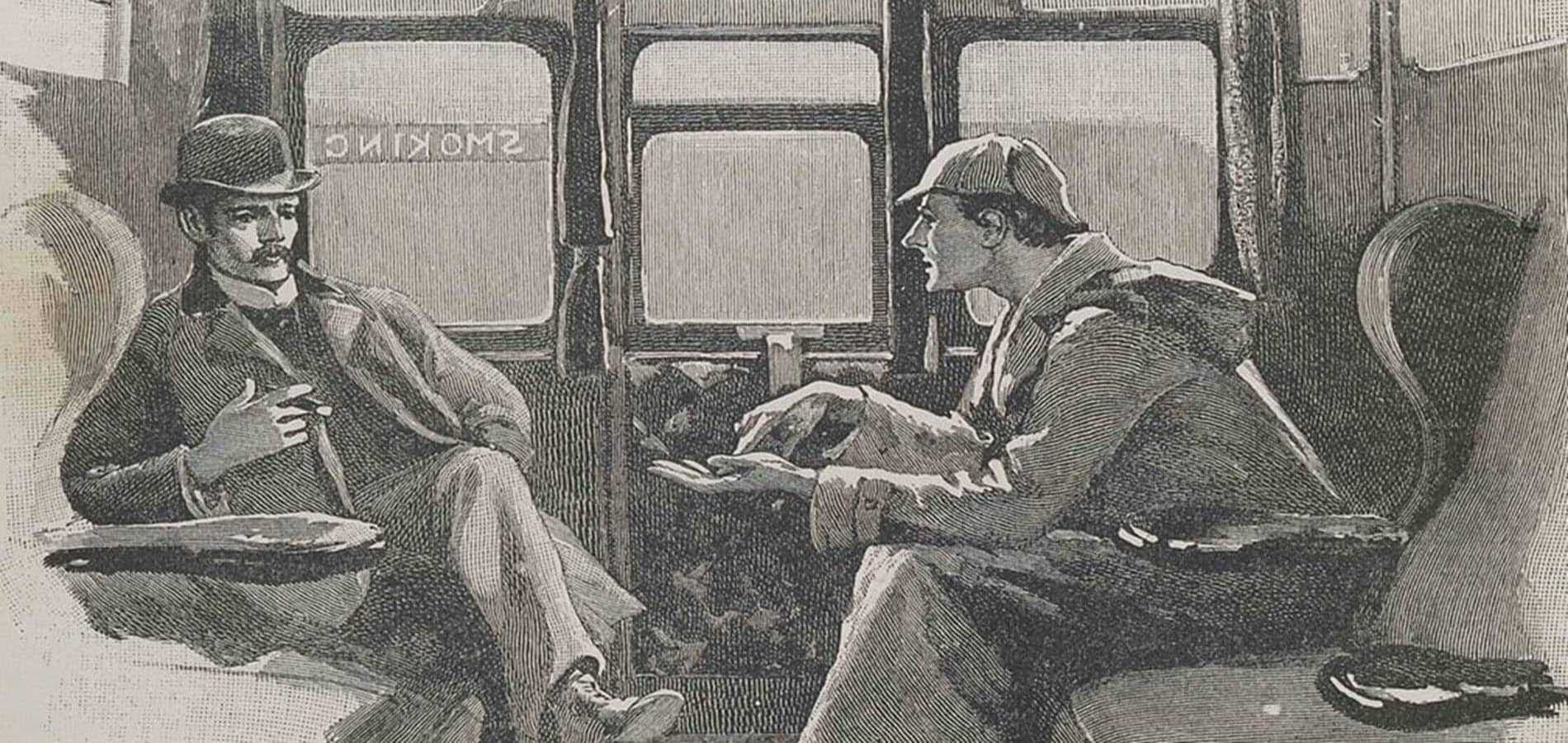 Illustration of Dr Watson and Sherlock Holmes