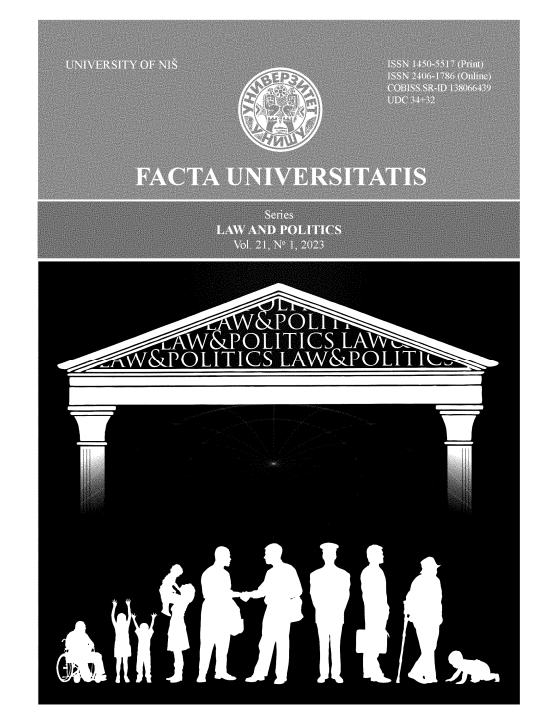 title page for Facta Universitatis