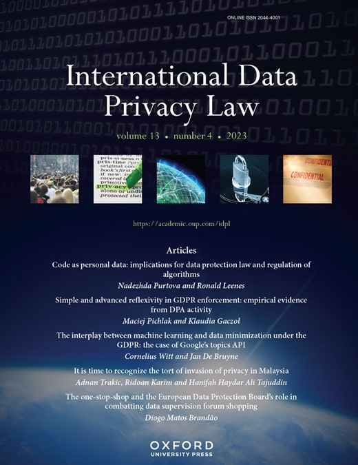 cover of International Data Privacy Law