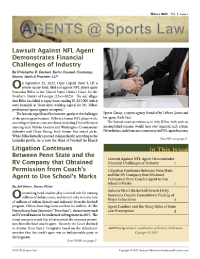 Agents @ Sports Law journal cover