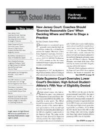 Legal Issues in High School Athletics journal cover
