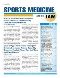 Sports Medicine and the Law journal cover
