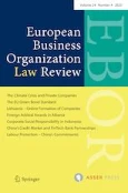 cover of European Business Organization Law Review