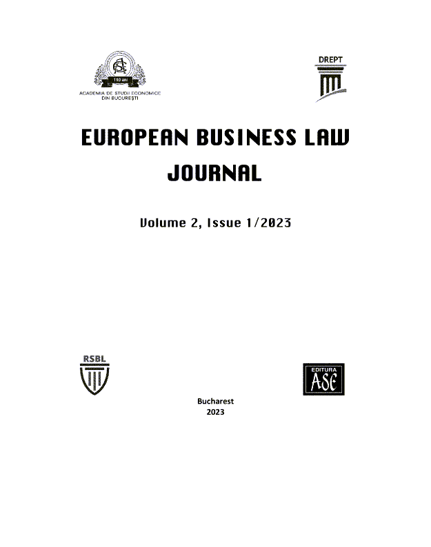 image of European Business Law Journal