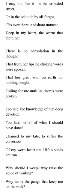 screenshot of a poem written by Melville Weston Fuller